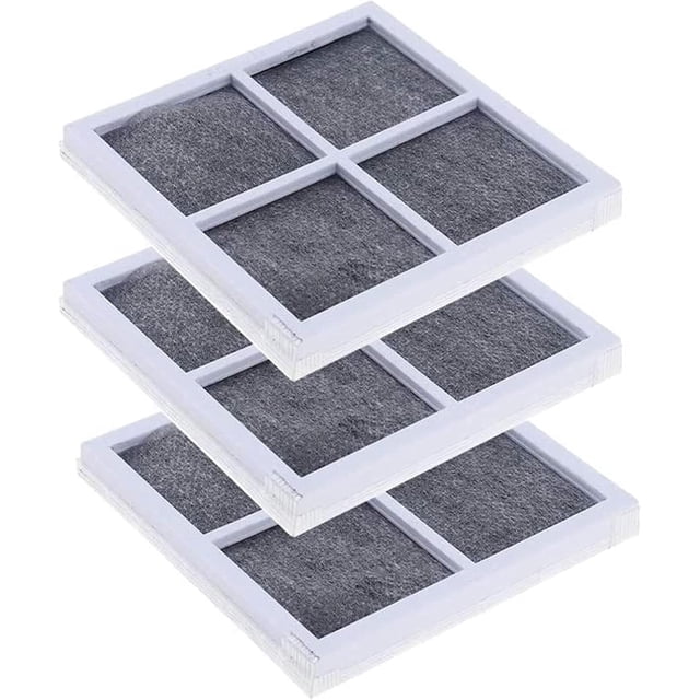 Air Filter Replacement for LG Refrigerator, Designed for Odor Absorption with Activated Carbon, Compatible with Various Models, Non-Woven Cloth for Enhanced Filtration (3 Pack)