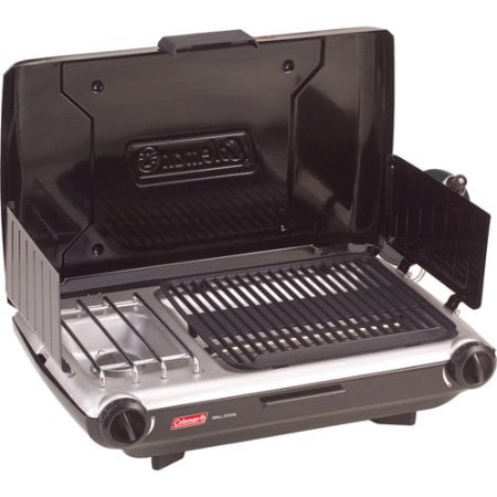 Coleman Tabletop Propane Gas Camping 2-in-1 Grill/Stove, 2 Burner