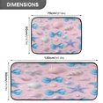 thumbnail image 3 of 2-Piece Kitchen Rugs Set Non-Slip Mats Carpet Floor for Kitchen, Bathroom (19.7"x27.6" & 19.7"x47.2") Seashells and Bows, 3 of 7