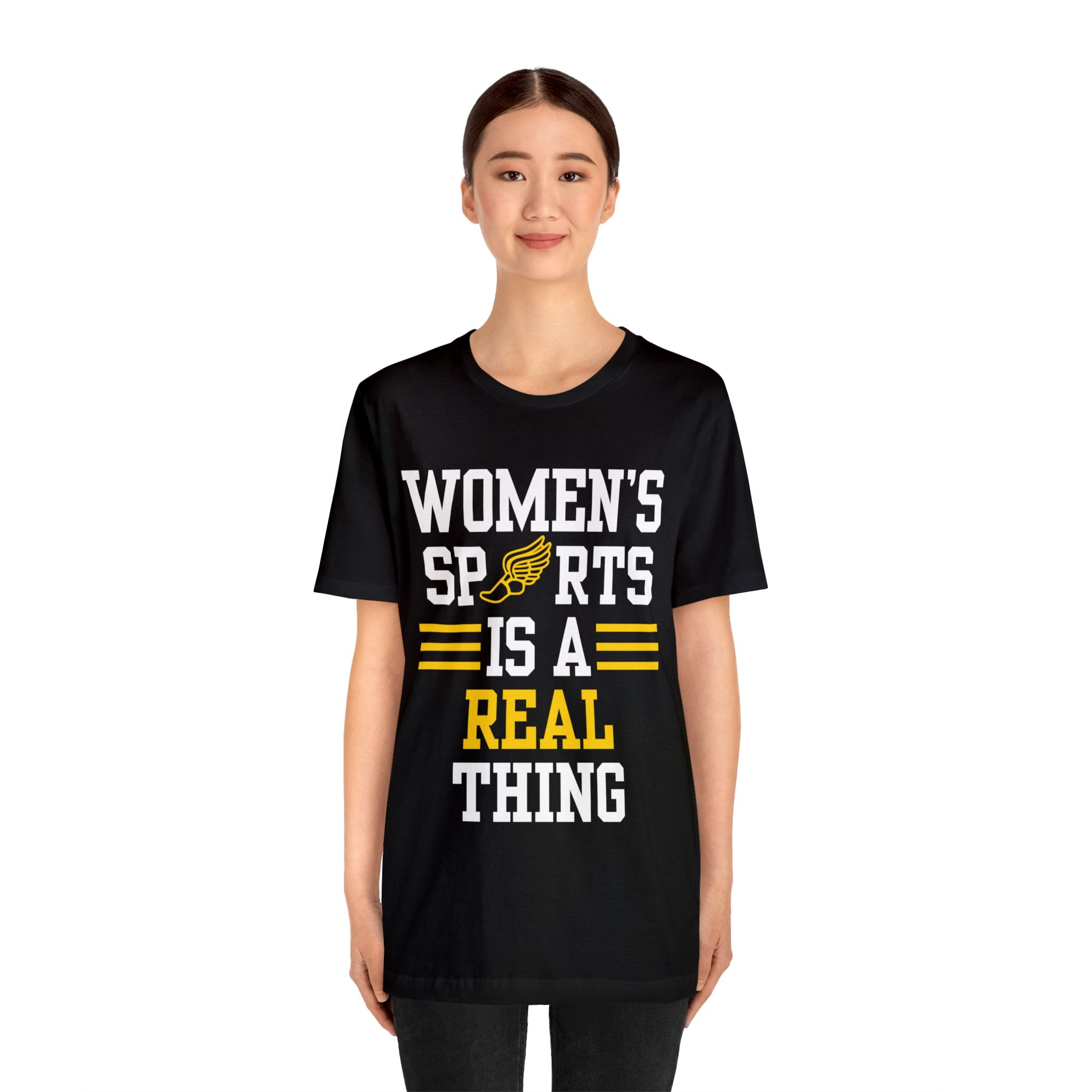 DJH Apparel | Women's Sports Is A Real Thing Track & Field Unisex Tshirt