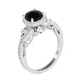 thumbnail image 2 of 1.25 Ct. Black Diamond Engagement ring In 10K Solid Rose, White & Yellow Gold, 2 of 4