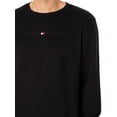 thumbnail image 4 of Tommy Hilfiger Lounge Track Sweatshirt, Black, 4 of 6