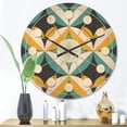 thumbnail image 2 of Designart 'Abstract Retro Design VII' Mid-Century Modern Wood Wall Clock, 2 of 5