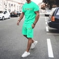 thumbnail image 3 of Puawkoer Men's 2 Piece Dress Suits for Men Slim Fit Men S Three Cute Suit Tracksuit Jogging Suit Comfortable Men Summer Suits Mens Patterned Suit Summer Outfit Oversized Sports Mens Satin, 3 of 5