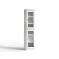 thumbnail image 4 of 100% Solid Wood 16.5" Bathroom Cabinet with Frosted Glass Doors and Adjustable Shelves, 4 of 6