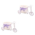 thumbnail image 1 of pitrice Tricycle Bike Shape Flower Basket Storage Wedding Party Home Decor Gift blue 13*20cm 2Set, 1 of 6