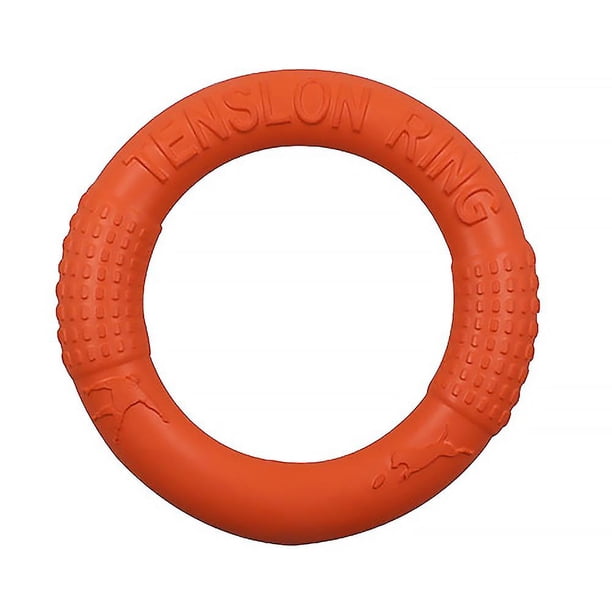 Discos voladores para mascotas, anillo de entrenamiento para perros, extractor resistente a mordeduras, juguete flotante para cachorros, juegos interactivos al aire libre, suministro de productos para jugar (naranja) oso de fresa Electrónica