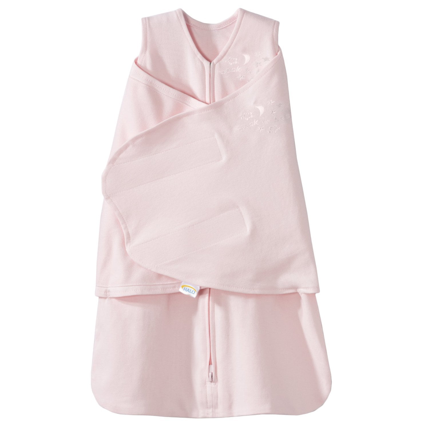 HALO SleepSack Swaddle, Cotton, Pink, Small