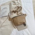 thumbnail image 4 of Bolso de pecho para mujer, diseño de cocodrilo a la moda, monedero de Color sólido para niñas (caqui) Tmvgtek Para Estrenar, 4 of 9
