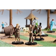 Monster Townsfolk Mini Fantasy Figures - 8pc Peasant Non Player Character NPC Miniatures - 1 Hex-Sized Compatible with DND Dungeons and Dragons, Pathfinder and All RPG Tabletop Games