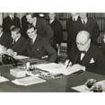 thumbnail image 2 of Winston Churchill Signing The 'Lend Lease' Agreement To Lease British Bases To The U.S. March 11 History, 2 of 2