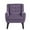 Velvet-Purple, variant on UIXE Accent Chair Velvet Upholstered Armchair for Living Room Tufted Armrest Reading Seat, Purple