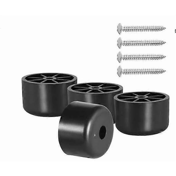 8PCS Plastic Furniture Legs: Round Sofa Replacement Feet with Anti Slip Base for Cabinet Couch Chair End Table Easy to Install and Move