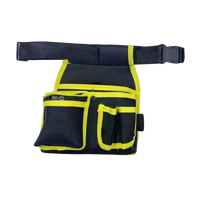 Cinturón Bolsa Bolsa Impermeable Multifuncional Durable Cinturón Cinturón Almacenamiento de herramientas borde amarillo Cola Titular de la cintura de electricista