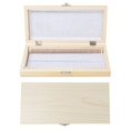 thumbnail image 4 of Caja de almacenamiento de portaobjetos de madera, 23 X 10.6 X 3.5 cm/9"X 4.2" X 1.4"Caja de portaobjetos de microscopio con pestillos, 100 muestras de biología Portaobjetos Portaobjetos Coloque el e Ecomeon no, 4 of 5