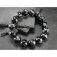 thumbnail image 2 of Natural Mystic Merlinite 14mm Round Shape smooth Cut Beads Stretchable Bracelet for Men & Women., 2 of 3