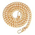 thumbnail image 1 of Kasbee Cadena Dorada Para Bolsos De Mano 47 Correa De Cadena Plana Para Bolso Bandolera Correa De Eslabones De Cadena De Repuesto Con Hebillas De Metal Aleación De Aluminio, 1 of 5
