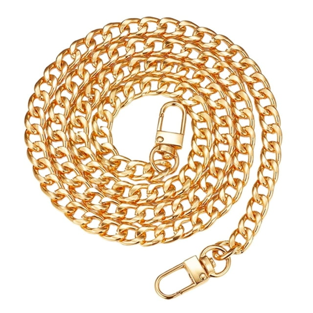 Kasbee Cadena Dorada Para Bolsos De Mano 47 Correa De Cadena Plana Para Bolso Bandolera Correa De Eslabones De Cadena De Repuesto Con Hebillas De Metal Aleación De Aluminio
