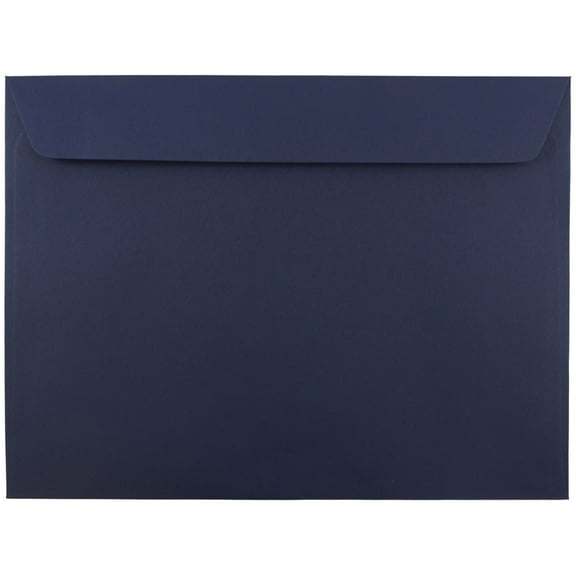 JAM Paper 9 x 12 Booklet Envelopes, Navy Blue, 25/Pack
