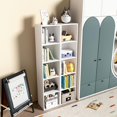thumbnail image 3 of 5 Cube Open Shelf Bookcase, Storage Organizer Shelves for Bedroom Closet, Space Saving 6 Layer Bookshelf, Compact Bookcase Unit Ideal for Small Spaces, 11.81*9.25*52.05 in, 3 of 9