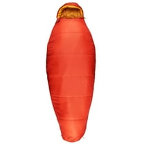 Slumberjack Eagle Falls 20-Degree Side-Sleeper Mummy Sleeping Bag, Orange, 35"x88"