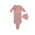 thumbnail image 3 of SUNSIOM Baby Ribbed Cloth Sleeping Bag, Solid Color Open Front Bunting with Cap, 3 of 6