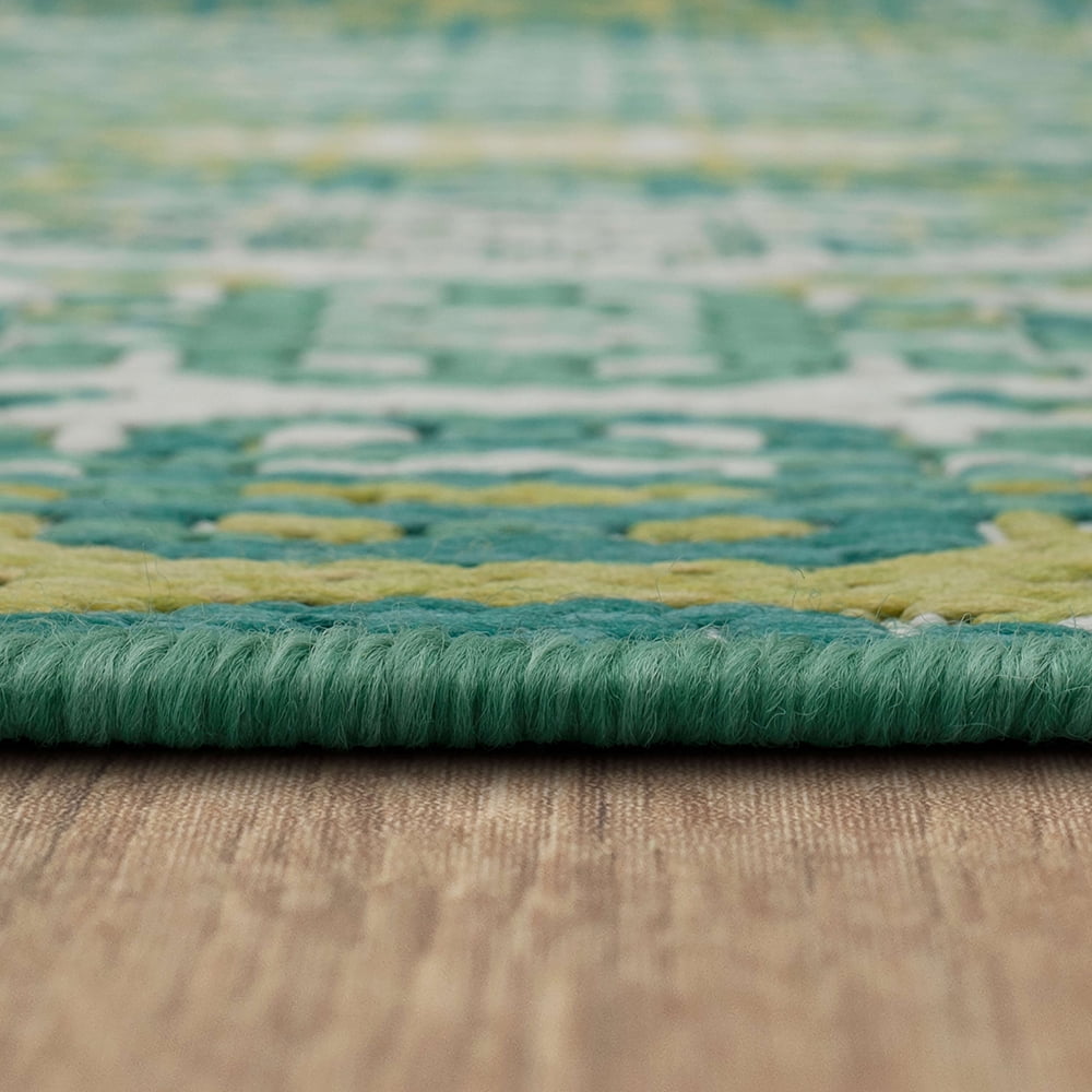 Mohawk Home Ronda Outdoor Area Rug, Teal, 8' x 10'