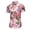 Pink, variant on Plus Size Mens Golf Shirt Mens Tropical Print Hawaiian Shirt Slim Fit Short Sleeve Casual Button Down Floral Shirt Summer Beach Shirts on Clearance
