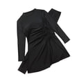 thumbnail image 4 of HNMKIU Swimsuits for Women Two Piece Full Coverage with UPF 50+ Sun Protection Long Sleeve Top and Swim Pants Women's Swimwear Black,L, 4 of 4