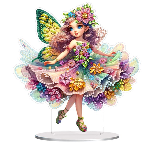 Kits Arte Diamantes Cgtredaw Pintura Adornos Mesa Hada Acrílica