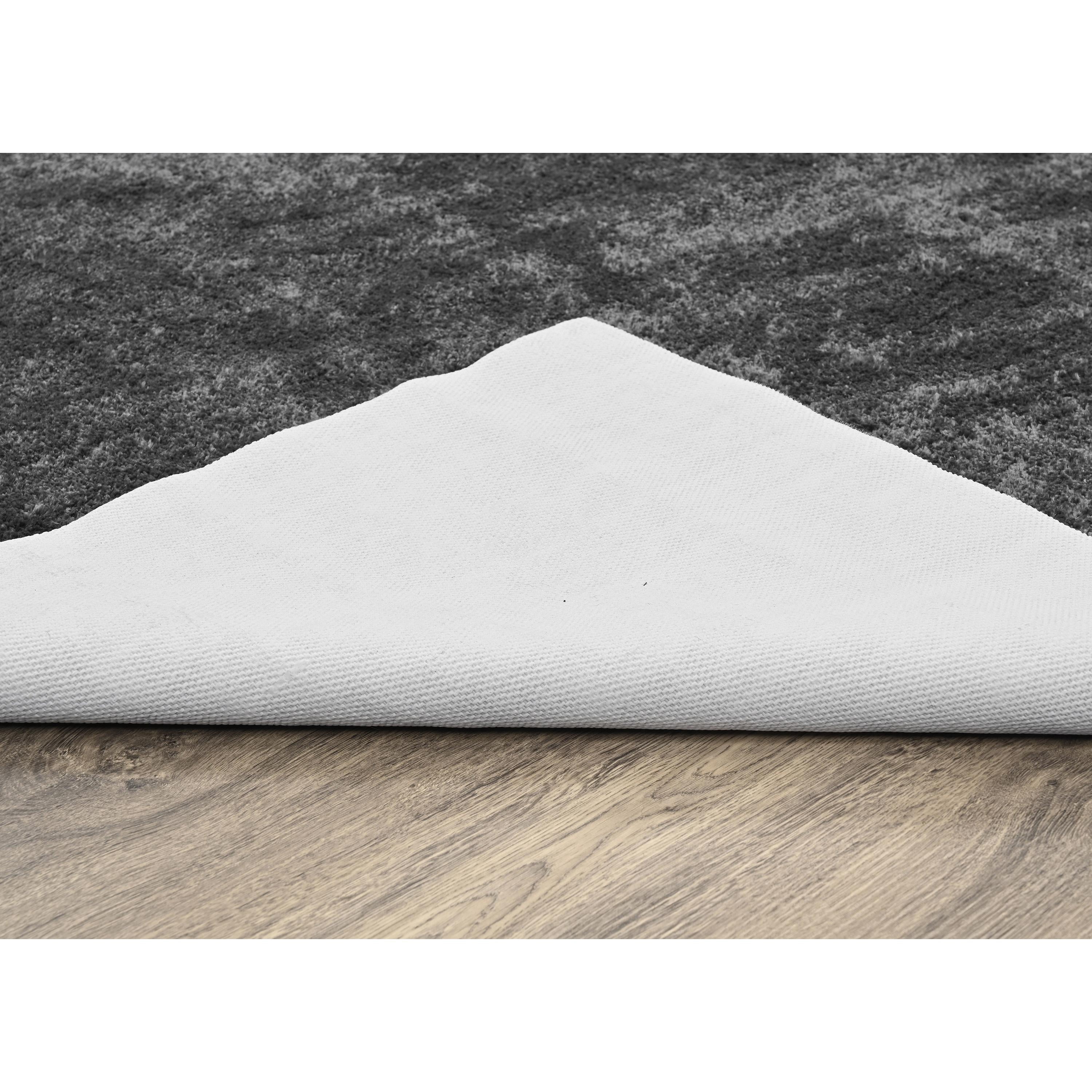 Garland Rug Gramercy Washable Polypropylene Cinder Gray Bathroom Carpet, 6' x 9'