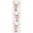 thumbnail image 2 of SAFAVIEH Carousel Kids Clark Shy Bunny Runner Rug, Ivory/Pink, 2' x 8', 2 of 11