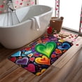 thumbnail image 7 of YIMEIS Heart 15.7''*23.6''/17.7''*47.2'' 2-Piece Flannel Mat Set, Non-Slip, Combo Rug for Bathroom Door & Aisle, 7 of 7