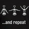 thumbnail image 3 of CafePress - Wine Open And Repeat Men's Fitted T Shirt (Dark) - Men's Fitted T-Shirt, 3 of 4