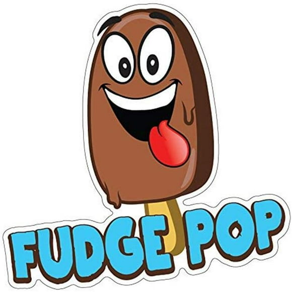SignMission D-DC-24 Fudge Pop19 Fudge Pop 24 in. Decal Concession Stand Food Truck Sticker