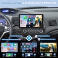 thumbnail image 3 of Radio de coche Leadfan 4G 64G con Carplay inalámbrico para Honda Civic, 3 of 9
