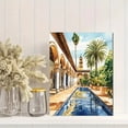 thumbnail image 2 of Spanish Courtyard Reflection Canvas Print/Wall Art， Suitable for Living Room， Bedroom， Bathroom， Office， and Hotel Decoration., 2 of 8