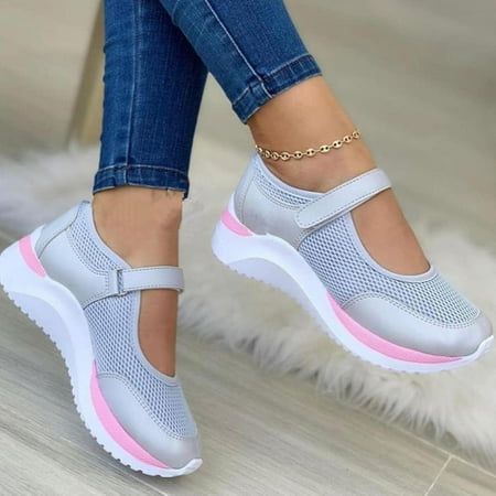 

White Sneakers Women Shoes Casual Platform Mesh Breathable Vulcanized Shoes Ladies Outdoor Walking Footwear