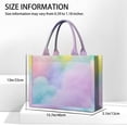 thumbnail image 3 of Large Capacity Tote Bag,Dreamy Pastel Sky Handbag Fashion Luxury Tote Bag,15.7"x13"x 5.1" Inches,Laptop Compatible, 3 of 6