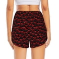 thumbnail image 2 of Lsque Red Skulls 4 Printed Women's Running Shorts with Liner Pockets,Elastic Quick Dry Workout Athletic Gym Yoga Shorts,Womens High Waist Shorts-X-Large, 2 of 9