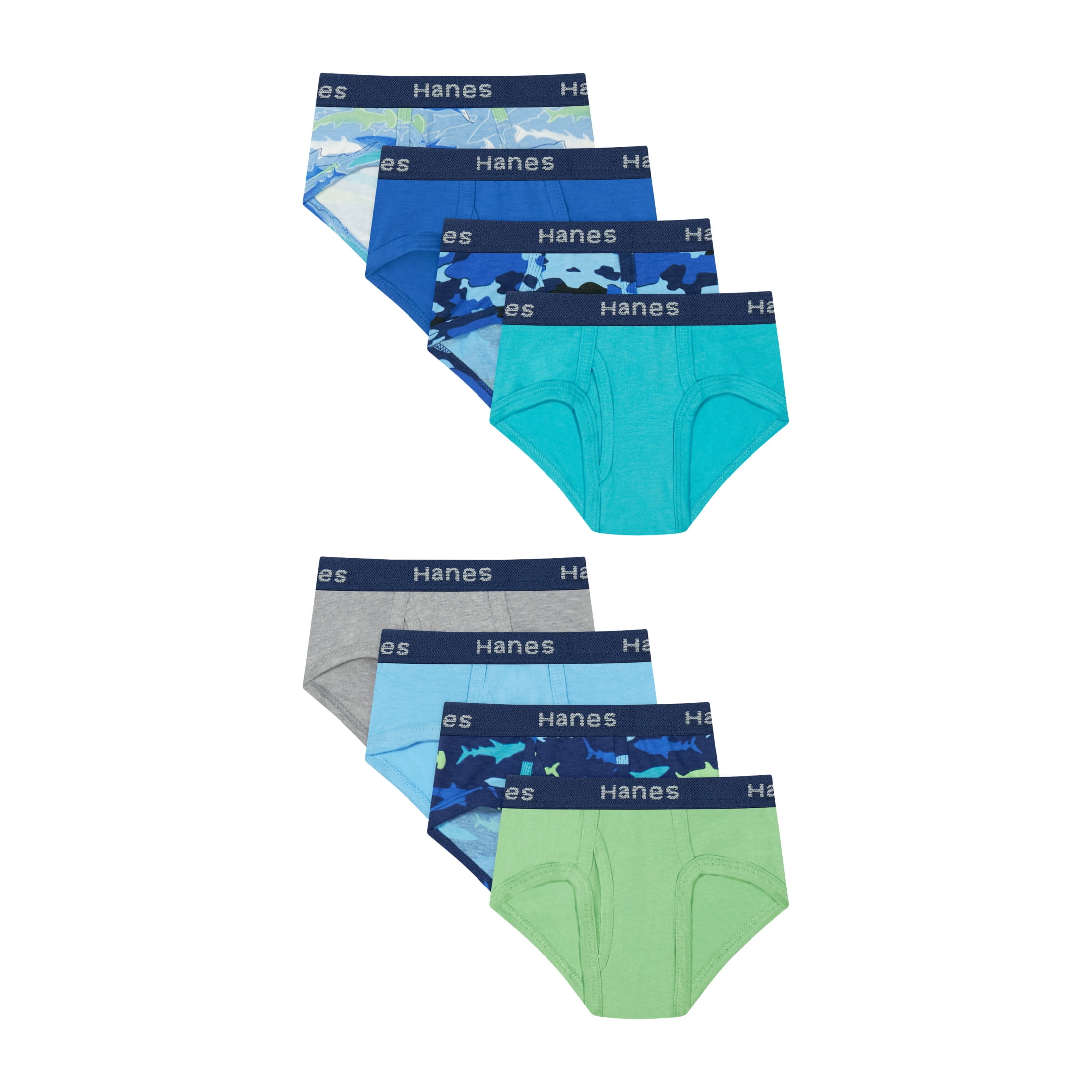 Hanes Infants/Toddlers Brief Underwear, Toddler Boys' Cotton Stretch Briefs