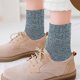 thumbnail image 4 of Calcetines de lana para mujer de punto grueso vintage invierno cálido y acogedor calcetines de tripulación, 4 of 5