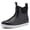 Black, variant on Men's Deck Boots,Waterproof Ankle Rain Boots for Men