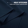 thumbnail image 5 of NICETOWN Short Blackout Curtains for Small Window, Light Blocking Thermal Insulated Curtains Privacy Grommet Window Treatment, 52"x24", Navy Blue, 2 Panels, 5 of 7