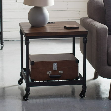 Nuts Poker Table - Belham Living Archer Industrial End Table with Power Outlet