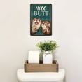 thumbnail image 3 of Funny Raccoon with Toilet Paper Vintage Metal Tin Sign Wall Decor-Your Butt Napkins My Lady-Creative Bathroom Decoration Art for Home/Office/Bathroom/Classroom/Cafe/Bar Women Man Best Gifts 8"x12", 3 of 6