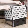 thumbnail image 7 of Haiem Dachshund Dog Puppy Print Toaster Covers 2 Slice Wide Slot,Bread Dust Cover & Fingerprint Protection,Bread Machine Cover,Appliance Covers, 7 of 7