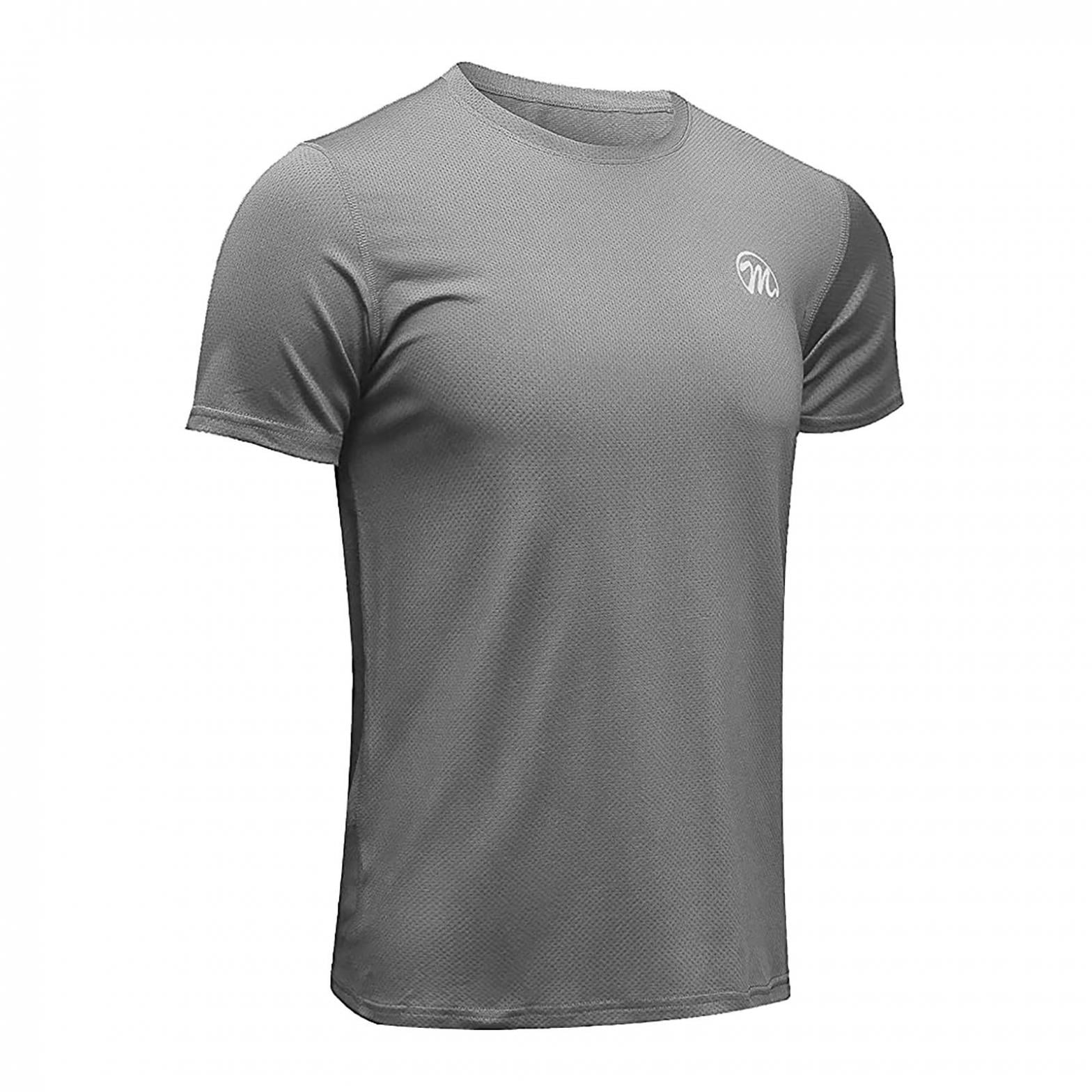 bevel Migratie Veronderstellen Men's Workout Shirts Dry Fit Athletic Gym T-Shirts for Men Short Sleeve,  Gray 2XL - Walmart.com