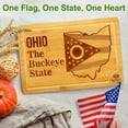 thumbnail image 3 of Bamboo State Cutting Board for Kitchen – Ohio Cheese Board, Charcuterie Platter & Serving Tray, (15" x 10"), 3 of 7