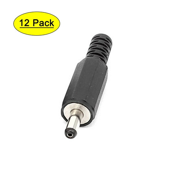 Unique Bargains 12PCS 3.5mm x 1.1mm Solder DC Power Cable Jack Male Plug Connector Adapter